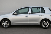 Volkswagen Golf 6 2008–2014 Nerezové kryty sloupků dveří (6 ks) fotografie 1