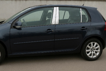 Volkswagen Golf 5 2003–2009 Nerezové kryty sloupků dveří (6 ks) fotografie 1