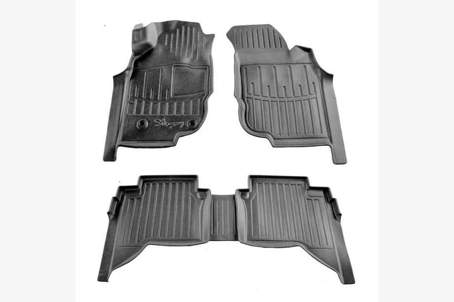Toyota Hilux 2006–2015 Gumové autokoberce Stingray 3D (Crew Cab, sada 5 ks) Image