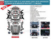 Mercedes G-Class W463 1990–2018 Restylingový kit na G900 Roket fotografie 2