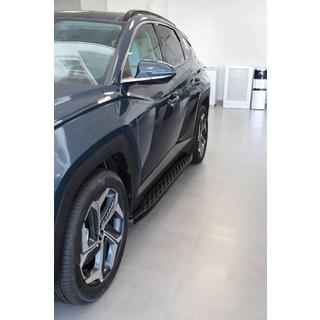 Boční nášlapy Shining Black (2 ks, hliník) Hyundai Tucson NX4 2021– fotografie 3