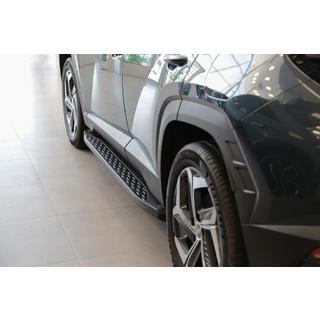 Boční nášlapy Shining Black (2 ks, hliník) Hyundai Tucson NX4 2021– fotografie 1