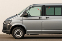 Volkswagen T6 2015–2024 Chromové kryty dveřních sloupků EuroCap fotografie 1
