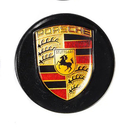 Porsche Záslepky do disků 76/71 mm černé (1 ks) fotografie 2