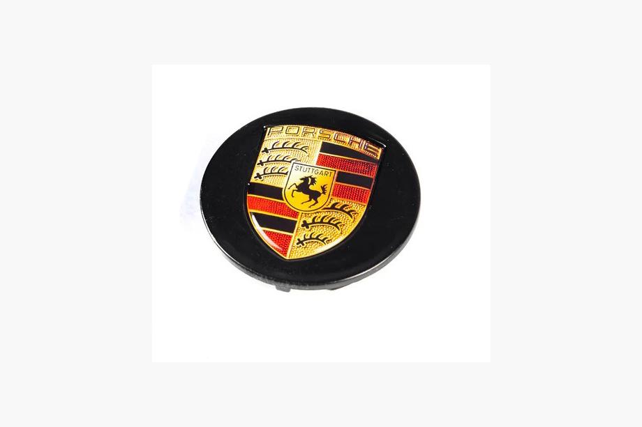 Porsche Záslepky do disků 76/71 mm černé (1 ks) Image