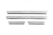 Mitsubishi Lancer 9 2004–2008 Nerezové kryty prahů Carmos V3 (4 ks) fotografie 1
