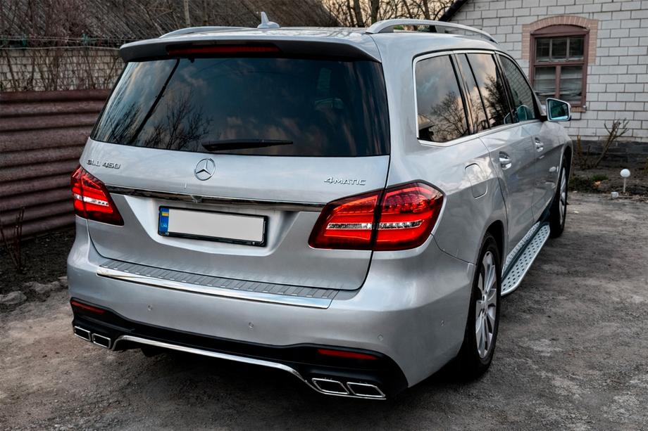 Mercedes GL/GLS třída X166 2012–2019 Zadní difuzor GLS63 AMG (s chromovanými koncovkami) Image