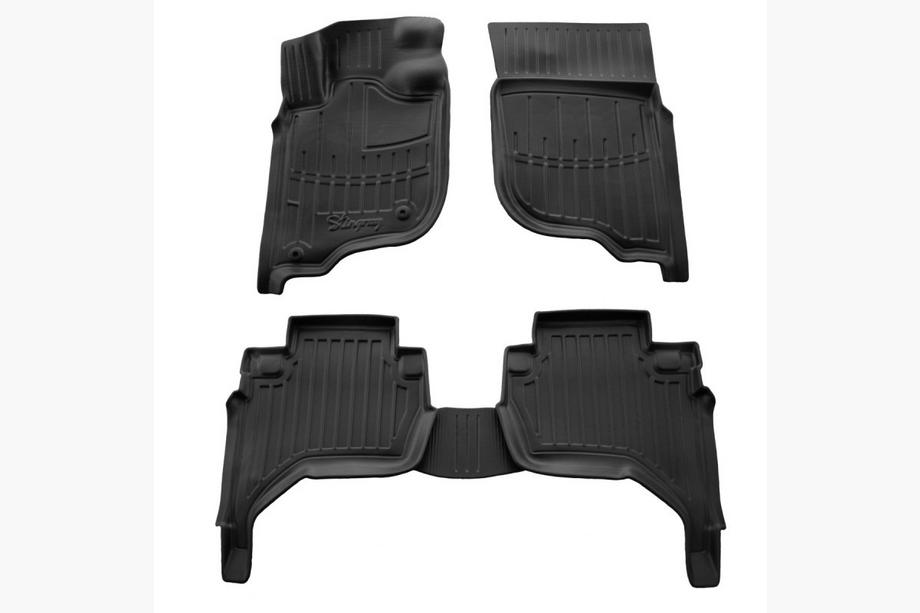 Mitsubishi L200 2006–2015 Gumové autokoberce Stingray 3D (EU, KAOT, 5 ks) Image