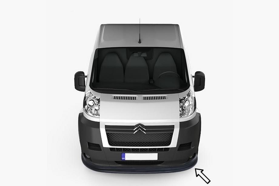 Citroen Jumper 2007–2025 Přední lip spoiler ESA (2006-2013, černý) Image