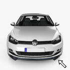 Volkswagen Golf 7/E-Golf 2012–2020 Přední lip spoiler ESA (černý) fotografie 1