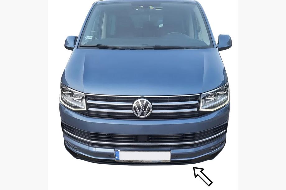 Volkswagen T6 2015–2024 Přední lip spoiler ESA (Caravelle, černý) Image