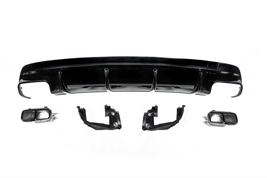 Mercedes CLA C117 2013–2019 Zadní difuzor Black (design CLA45 s koncovkami výfuku) Image
