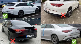Mercedes CLA C118 2019– Zadní difuzor s výfukovými koncovkami (design CLA35) fotografie 4