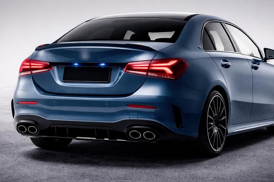 Mercedes A-class W177 2018– Zadní difuzor s koncovkami (Design A45 SD) Image