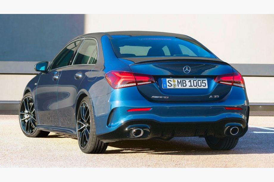 Mercedes A-class W177 2018– Zadní difuzor s koncovkami výfuku (design A35 SD) Image