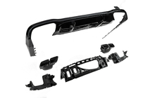 Mercedes E-class W213 2016–2023 Zadní difuzor s koncovkami výfuku E63-Design Black (pro AMG/AMG-Line 2016-2020) fotografie 5