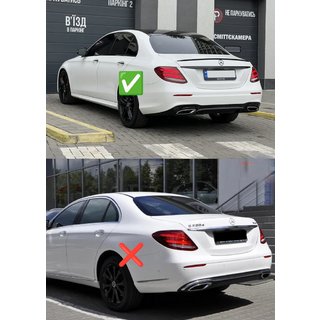 Zadní difuzor s koncovkami výfuku E63-Design Black (pro AMG/AMG-Line 2016-2020) fotografie 2
