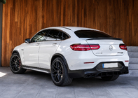 Mercedes GLC Coupé C253 2016–2023 Zadní difuzor s koncovkami výfuku, černý (design AMG63) fotografie 3