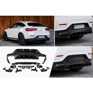 Zadní difuzor s koncovkami výfuku, černý (design AMG63) fotografie 1