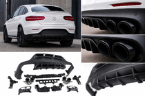 Mercedes GLC Coupé C253 2016–2023 Zadní difuzor s koncovkami výfuku (design AMG43) fotografie 1