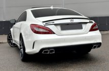 Mercedes CLS C218 2011–2018 Zadní difuzor s koncovkami výfuku Black (2015-2018, design CLS63) fotografie 1