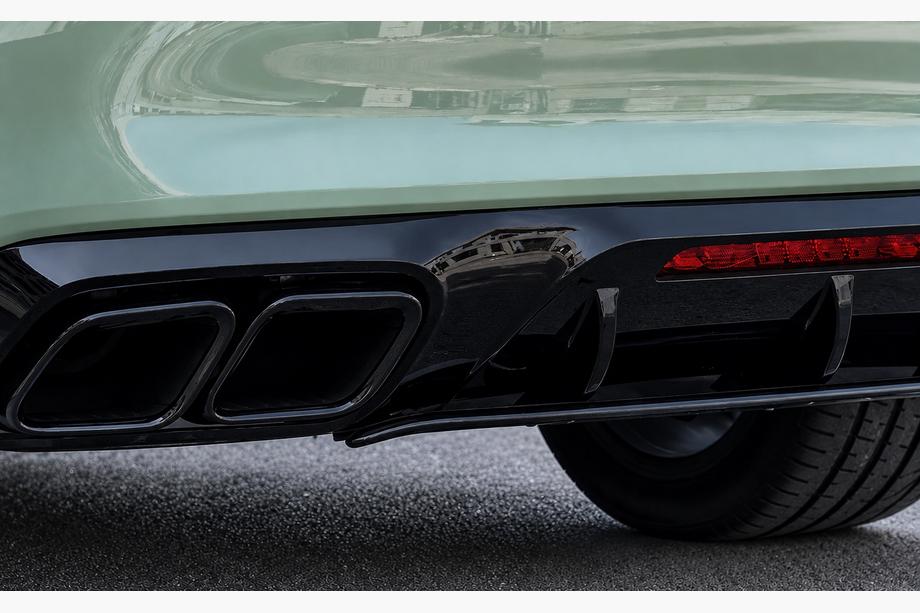 Mercedes CLS C218 2011–2018 Zadní difuzor s koncovkami výfuku Black (2015-2018, design GT63) Fotografie 2