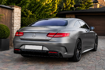 Mercedes S-class C217 Coupe 2014–2020 Zadní difuzor s koncovkami výfuku Black (2018-2020) fotografie 2