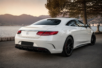 Mercedes S-class C217 Coupe 2014–2020 Zadní difuzor s koncovkami výfuku Black (2018-2020) fotografie 3