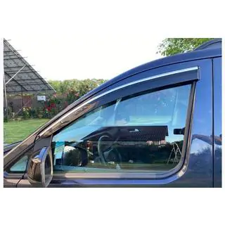 Okenní deflektory s chromovou lištou (2 ks, Sunplex Chrome) Ford Connect 2021– fotografie 1