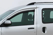 Dacia Dokker 2013–2022 Okenní deflektory s chromovanou lištou Niken Luxury (2 ks) fotografie 1