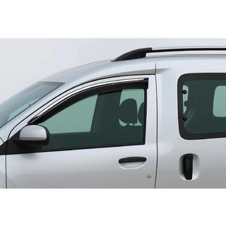 Okenní deflektory s chromovanou lištou Niken Luxury (2 ks) Dacia Dokker 2013–2022 fotografie 1