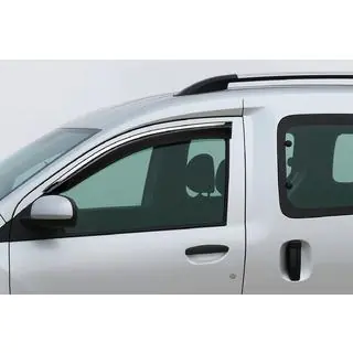 Okenní deflektory s chromovanou lištou Niken Luxury (2 ks) fotografie 1