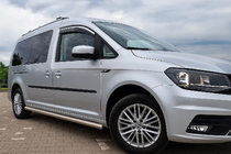 Volkswagen Caddy 2015–2020 Okenní deflektory s chromovanou lištou Niken Luxury (2 ks) fotografie 1