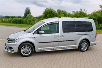 Volkswagen Caddy 2015–2020 Okenní deflektory s chromovanou lištou Niken Luxury (2 ks) fotografie 5