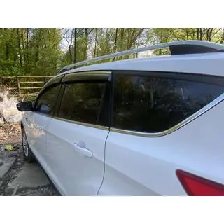 Okenní deflektory s chromovanou lištou Niken Luxury (4 ks) fotografie 3