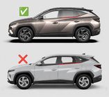 Hyundai Tucson NX4 2021– Okenní deflektory s chromovanou lištou Niken Luxury (4 ks) fotografie 8