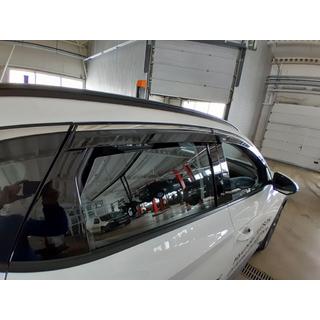 Okenní deflektory s chromovanou lištou Niken Luxury (4 ks) Hyundai Tucson NX4 2021– fotografie 4