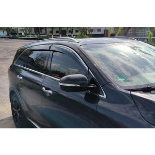 Okenní deflektory s chromovanou lištou Niken Luxury (4 ks) Kia Sorento III UM 2014–2020 fotografie 1