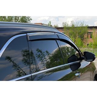 Okenní deflektory s chromovanou lištou Niken Luxury (4 ks) Kia Sorento III UM 2014–2020 fotografie 3