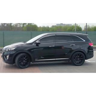Okenní deflektory s chromovanou lištou Niken Luxury (4 ks) Kia Sorento III UM 2014–2020 fotografie 4