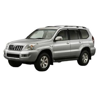 Okenní deflektory s chromovanou lištou Niken Luxury (4 ks) Toyota Land Cruiser Prado 120 2002–2009 fotografie 1
