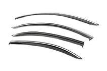 Mercedes S-class W221 2005–2013 Ofuky oken s chromovanou lištou Niken Luxury (Long, 4 ks) fotografie 2