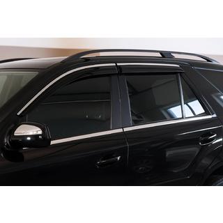 Okenní deflektory s chromovanou lištou Niken Luxury (4 ks) Mercedes ML W164 2005–2011 fotografie 1