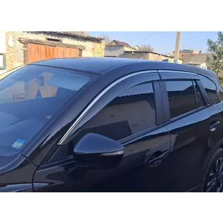 Okenní deflektory s chromovanou lištou Niken Luxury (4 ks) fotografie 1