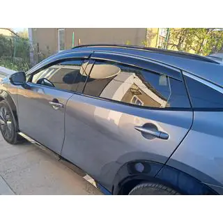 Okenní deflektory s chromovanou lištou Niken Luxury (4 ks)