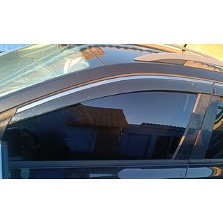 Okenní ofuky s chromovanou lištou Niken Luxury (SW, 4 ks) Skoda Octavia III A7 2013–2019 fotografie 4