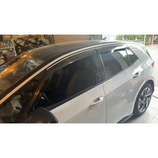 Okenní deflektory s chromovanou lištou Niken Luxury (4 ks) fotografie 1