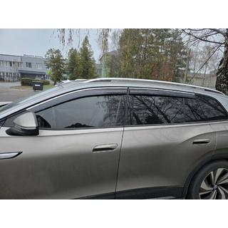 Okenní deflektory s chromovanou lištou Niken Luxury (4 ks) fotografie 1