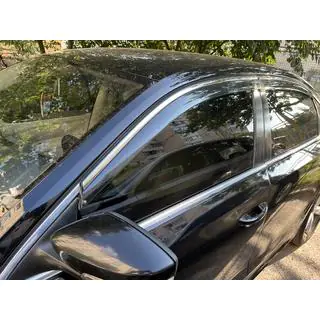 Deflektory oken s chromovanou lištou Niken Luxury (USA, 4 ks)