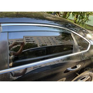 Deflektory oken s chromovanou lištou Niken Luxury (USA, 4 ks) fotografie 4